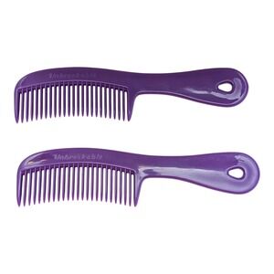Vintage Purple Unbreakable Hair Comb Wide Tooth 6.25" Styling Detangling 80s 90s